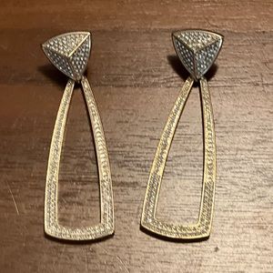 Faux Diamond Geometric Earrings